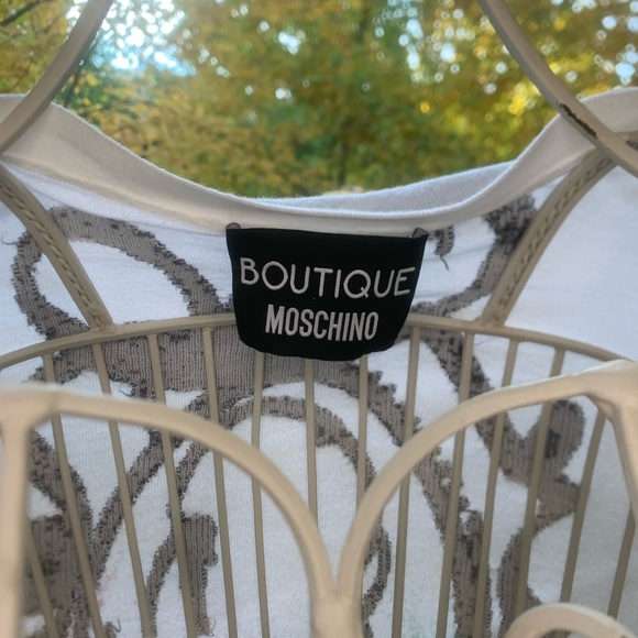 Moschino white print pearl buttons cardigan - Picture 4 of 6